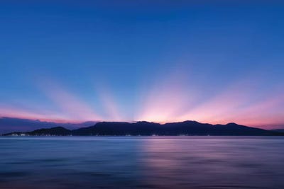 Sunset Over The Sea by Glauco Meneghelli art print