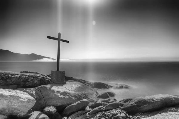 Glauco Meneghelli: Cross On The Rocks by Glauco Meneghelli