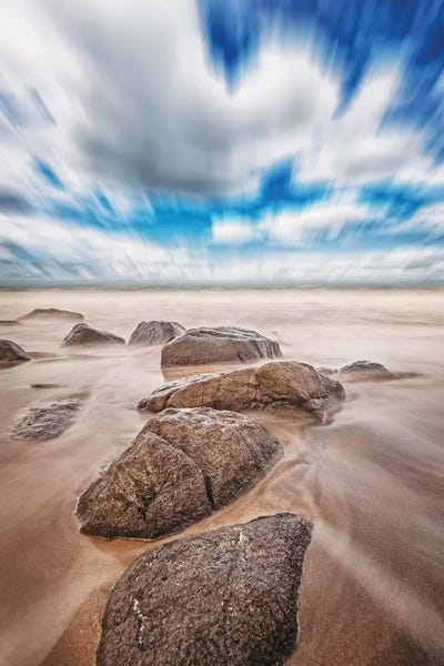 Glauco Meneghelli: Stones On The Beach by Glauco Meneghelli