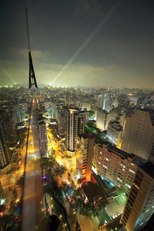 Sao Paulo At Night by Glauco Meneghelli wall art