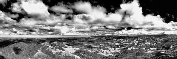 Glauco Meneghelli: Landscape Black And White Panorama by Glauco Meneghelli