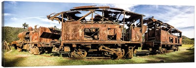 Rusty Train Canvas Art Print - Glauco Meneghelli