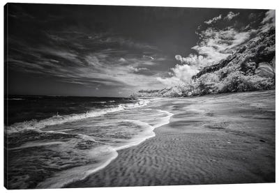 Beach Black & White - Bahia, Brazil Canvas Art Print - Black & White Photography