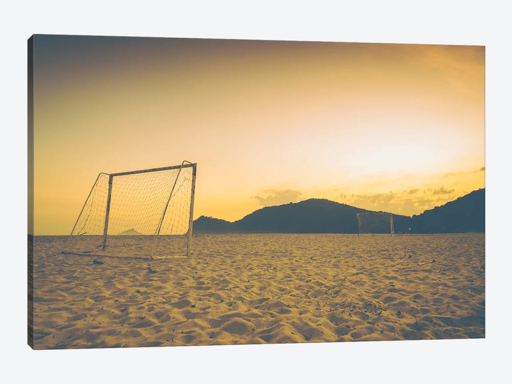Beach Soccer by Glauco Meneghelli 1-piece Canvas Print