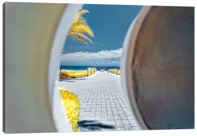 Beach View - Miami, Florida Canvas Art Print - Glauco Meneghelli