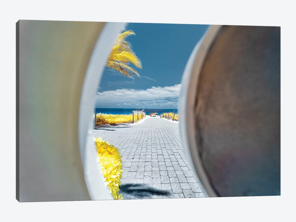 Beach View - Miami, Florida by Glauco Meneghelli 1-piece Canvas Wall Art