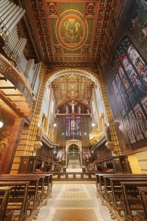 Inside Sao Bento's Church - Sao Paulo, Brazil