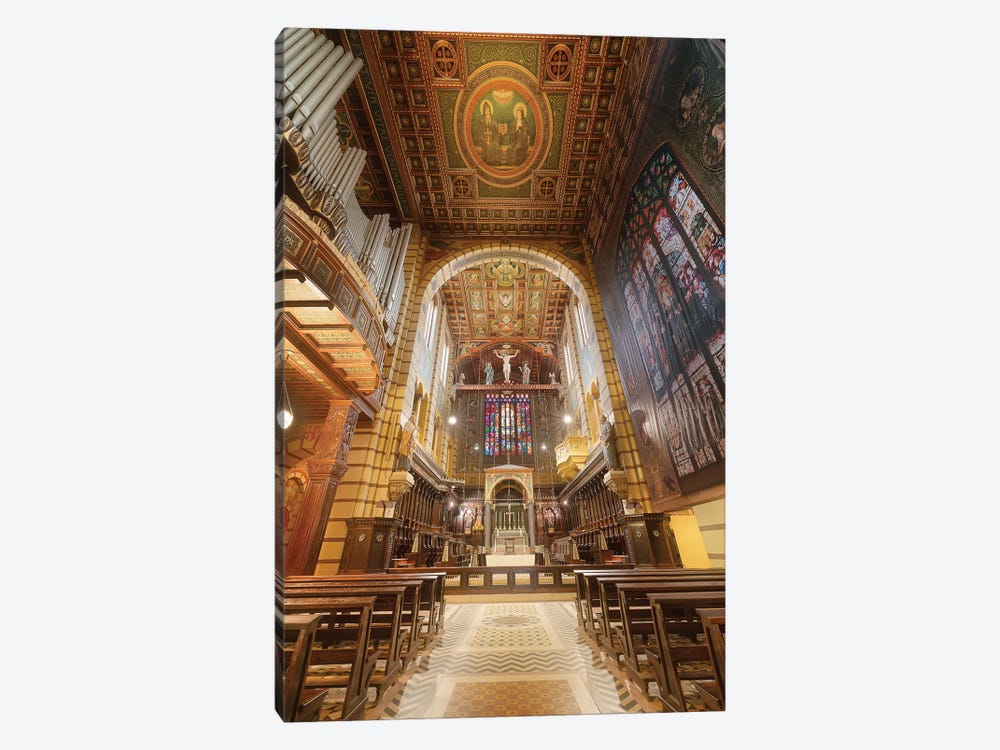 Inside Sao Bento's Church - Sao Paulo, Brazil by Glauco Meneghelli 1-piece Canvas Artwork