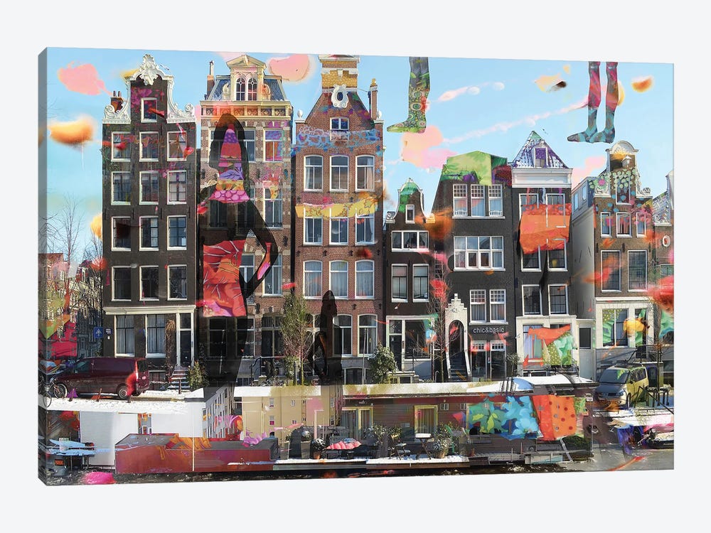 Amsterdam Opus XXXXV by Geert Lemmers 1-piece Canvas Wall Art