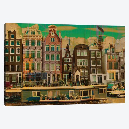 Amsterdam View Opus LXXXIII Canvas Print #GLR42} by Geert Lemmers Canvas Art Print