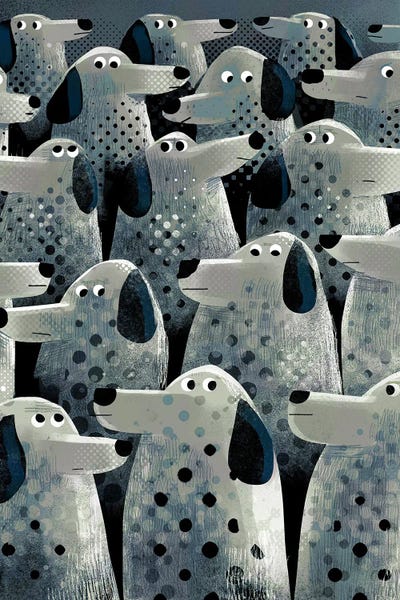 Shifty Dalmatians by Gareth Lucas metal wall art