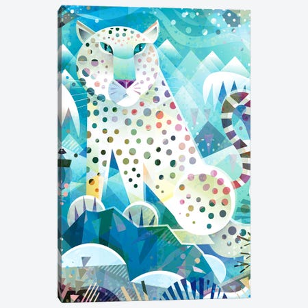 Snow Leopard Canvas Print #GLS104} by Gareth Lucas Canvas Print