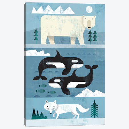 Arctic Animals Canvas Print #GLS13} by Gareth Lucas Canvas Print