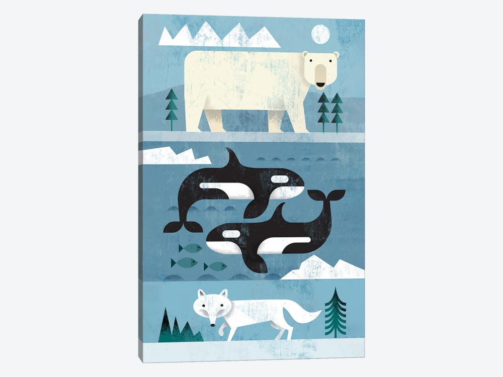 Arctic Animals by Gareth Lucas 1-piece Art Print