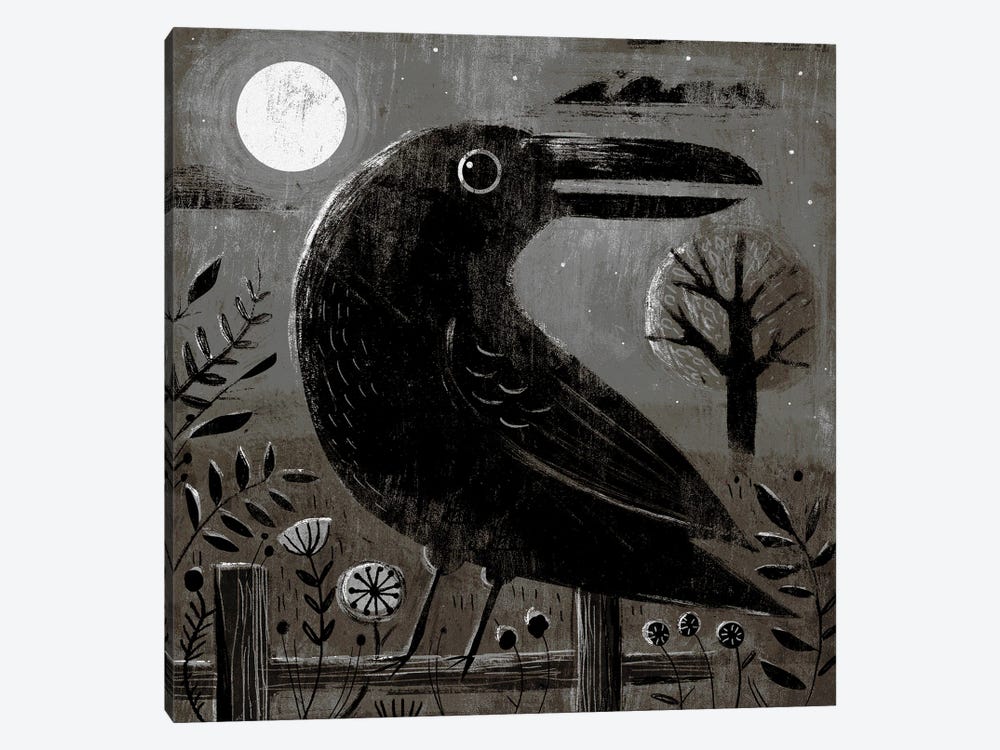 Crow by Gareth Lucas 1-piece Canvas Print