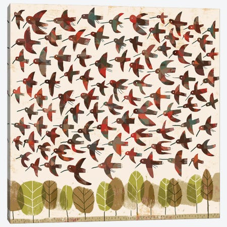 Flying Birds Canvas Print #GLS28} by Gareth Lucas Canvas Art