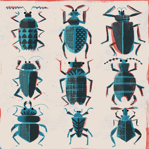 Beetles: Halftone Bugs by Gareth Lucas