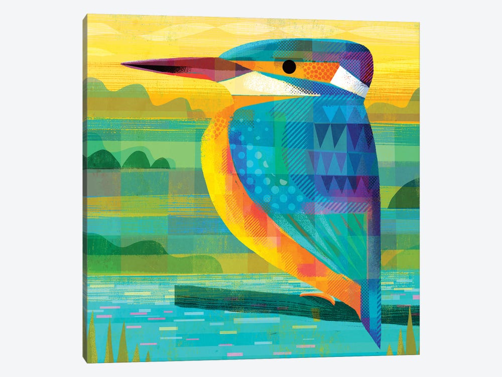 Kingfisher by Gareth Lucas 1-piece Canvas Print