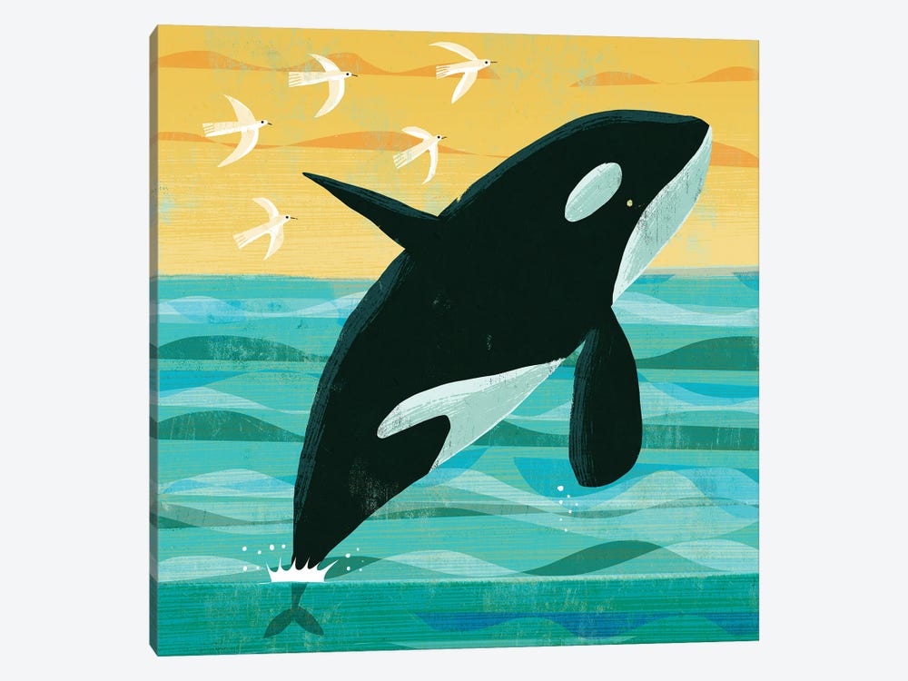 Killer Whale by Gareth Lucas 1-piece Canvas Artwork