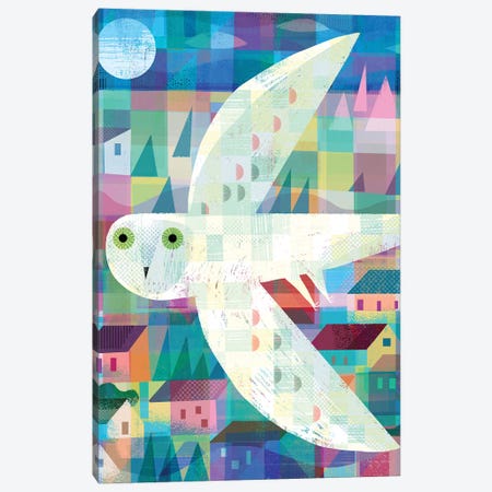 Owl Town Canvas Print #GLS49} by Gareth Lucas Canvas Artwork