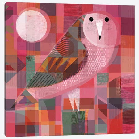 Red Owl Canvas Print #GLS65} by Gareth Lucas Art Print