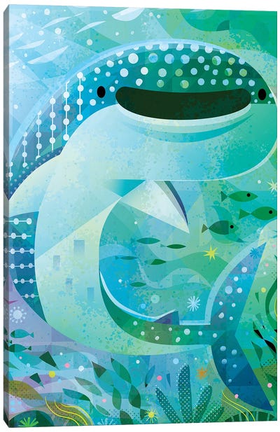 Whale Shark Canvas Art Print - Shark Art