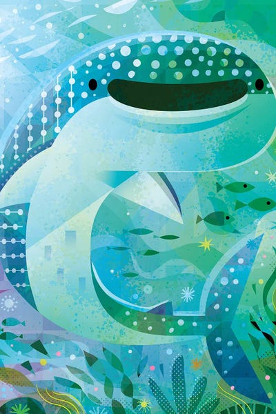 Kids Ocean Life Art: Whale Shark by Gareth Lucas