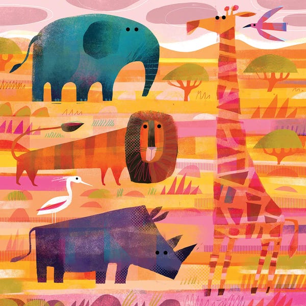 Rhinoceroses: Savannah by Gareth Lucas