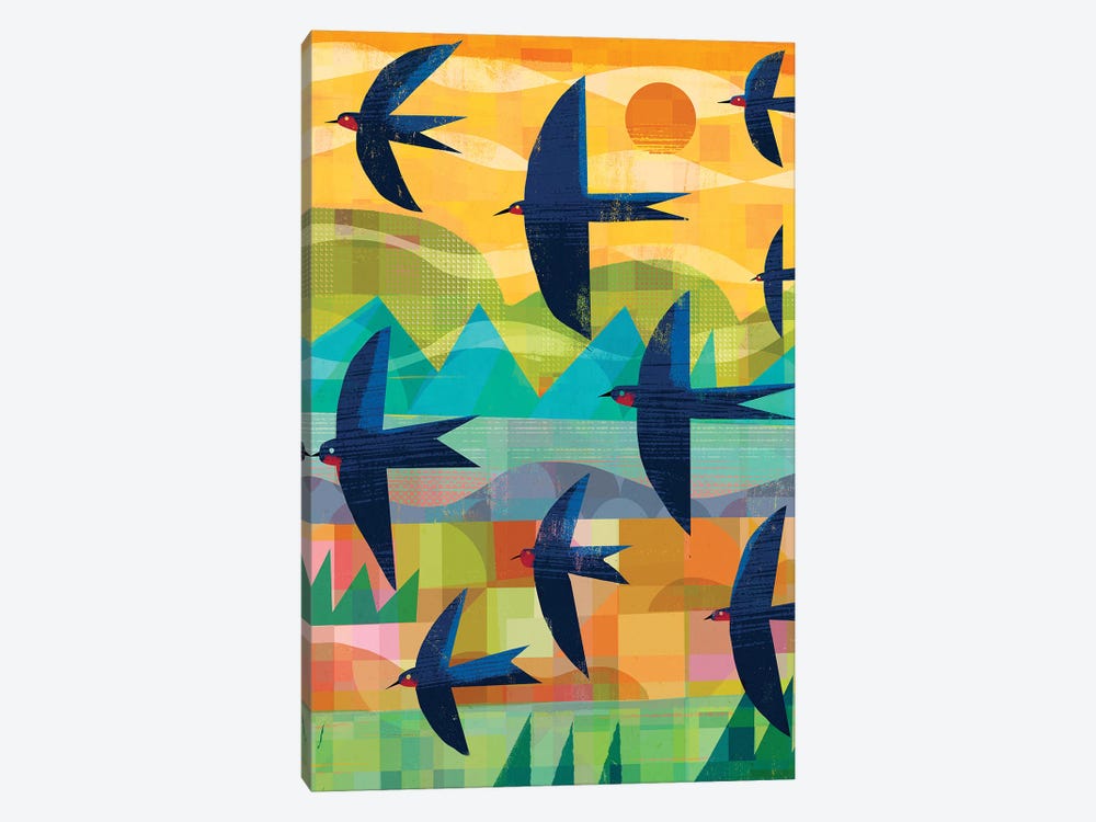 Swallows Flying by Gareth Lucas 1-piece Art Print