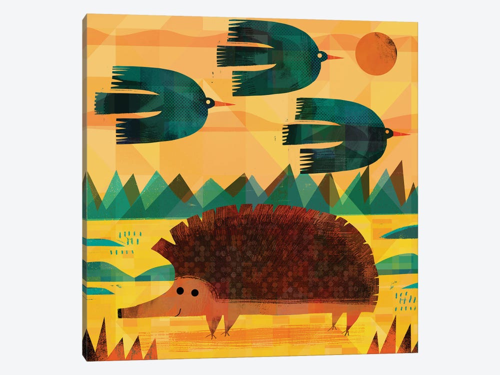 Three Coughs And A Hedgehog by Gareth Lucas 1-piece Art Print