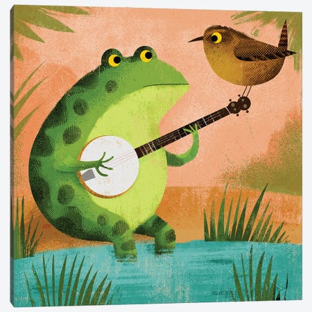 Toad And Wren Canvas Print #GLS85} by Gareth Lucas Canvas Art Print