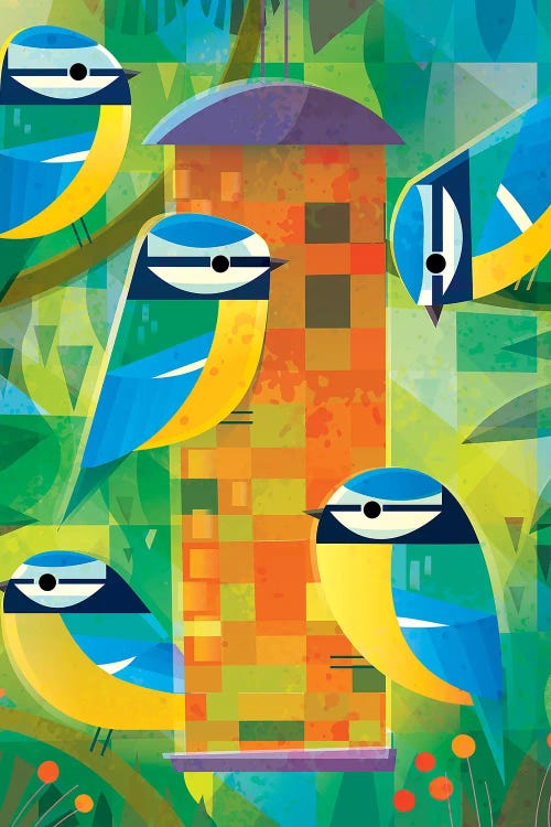 Blue Tits by Gareth Lucas wall art
