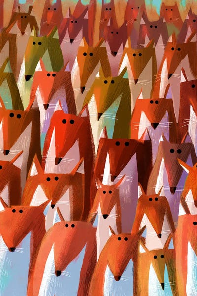 Gareth Lucas: Furtive Foxes by Gareth Lucas