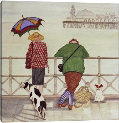 Brighton Pier, 1986 Canvas Art Print