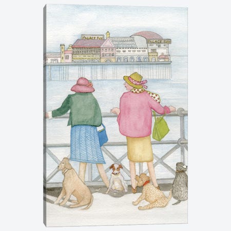 Looking Out To Sea, 2018 Canvas Print #GLW7} by Gillian Lawson Canvas Print