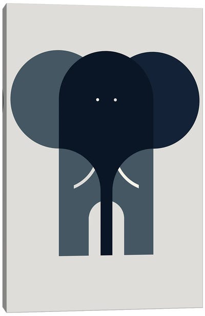 Elephant Canvas Art Print - Greg Mably