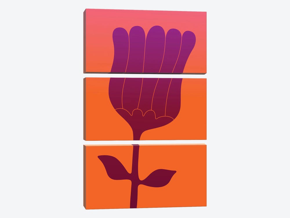 Flower by Greg Mably 3-piece Canvas Art Print