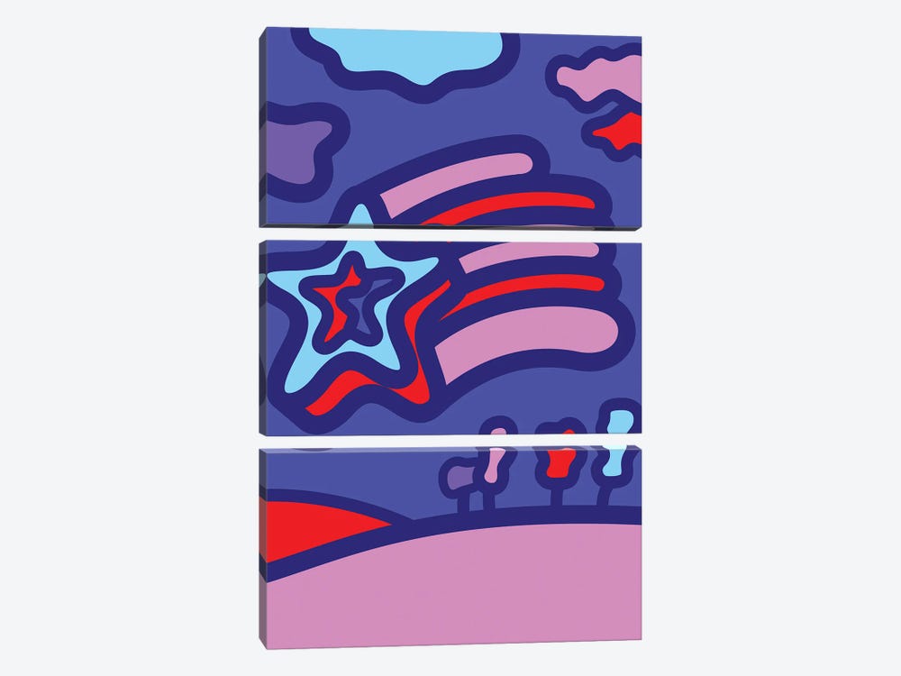 Shooting Star by Greg Mably 3-piece Canvas Art