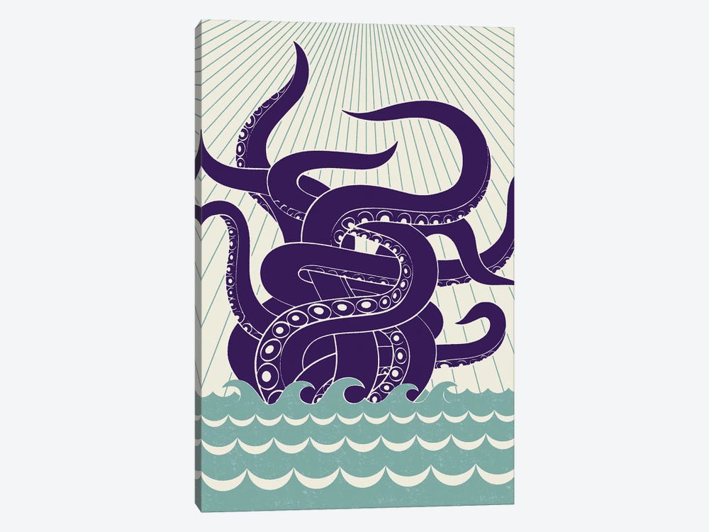 Sea Monster by Greg Mably 1-piece Canvas Print