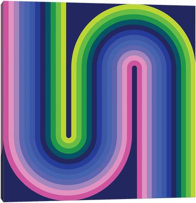Flow Neon I Canvas Art Print - Greg Mably