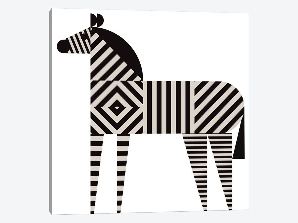 Zebra Stripe by Greg Mably 1-piece Canvas Art