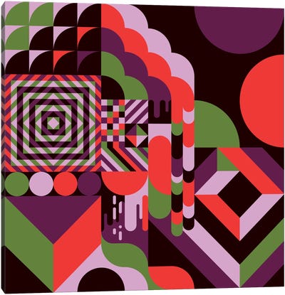 Fun House Canvas Art Print - Abstract Shapes & Patterns