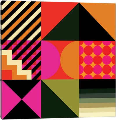 Geo II Canvas Art Print - Abstract Shapes & Patterns