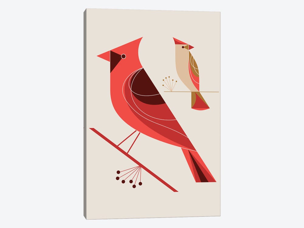 Cardinals by Greg Mably 1-piece Canvas Print