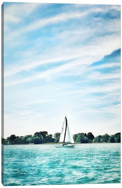 Scene Along The Water I Canvas Art Print - Golie Miamee