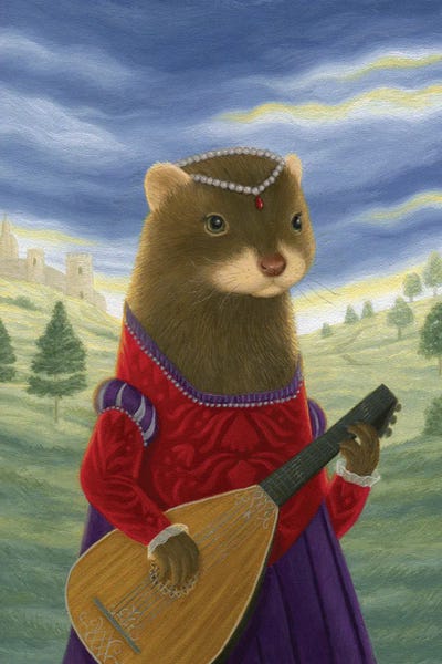Ferrets: Lady Mirabella of Piccolofazzio by Gina Matarazzo