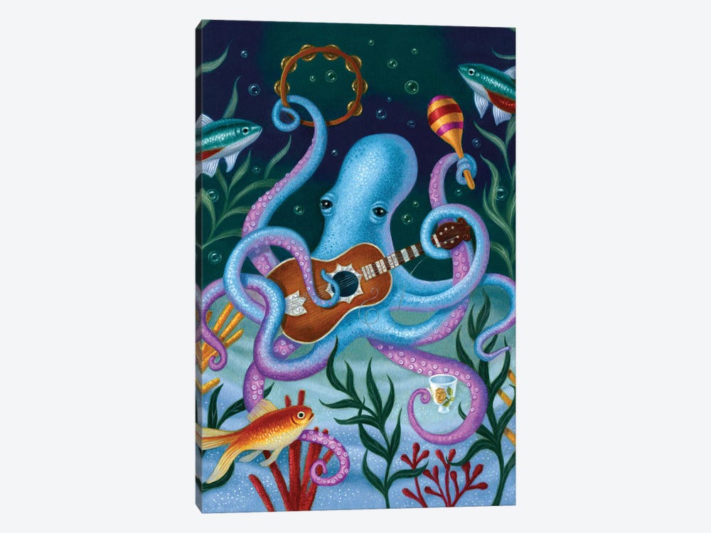 The Virtuoso In Blue by Gina Matarazzo 1-piece Art Print