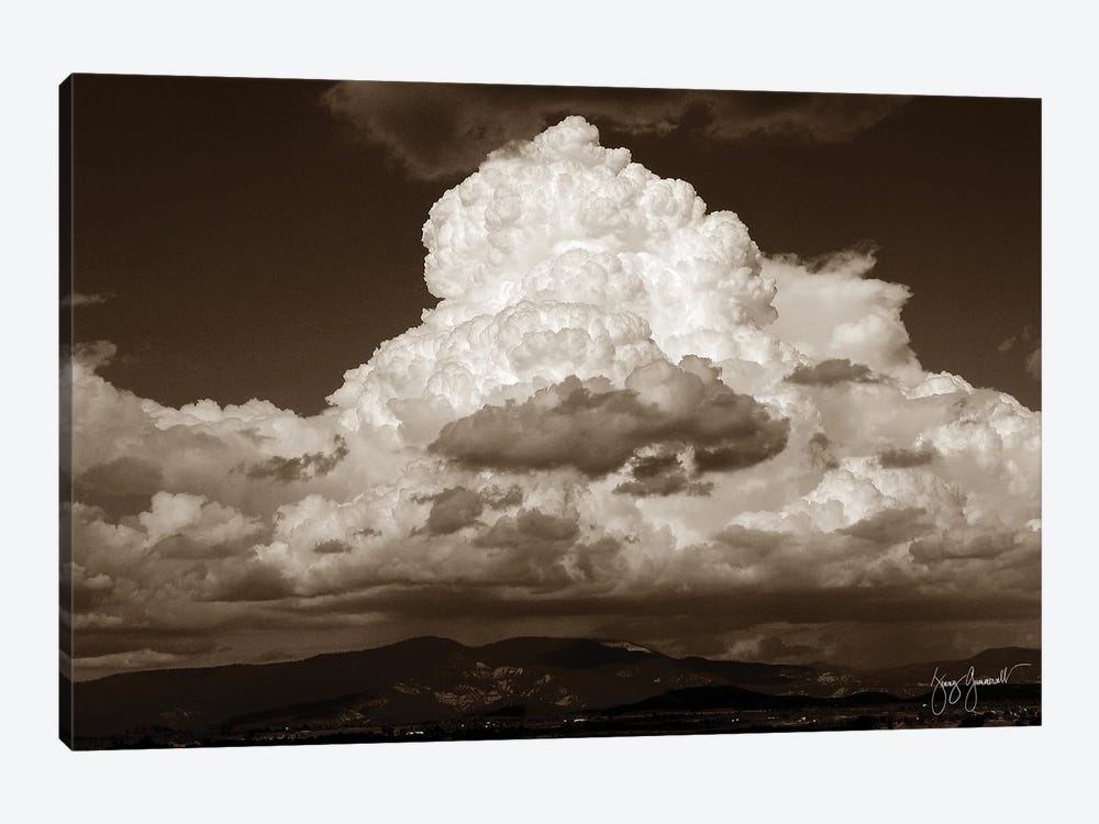 Clouds Over HD Mountains by Jenny Gummersall 1-piece Canvas Art Print