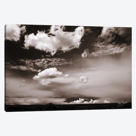 Clouds Over Tracks Canvas Print #GMS27} by Jenny Gummersall Canvas Wall Art