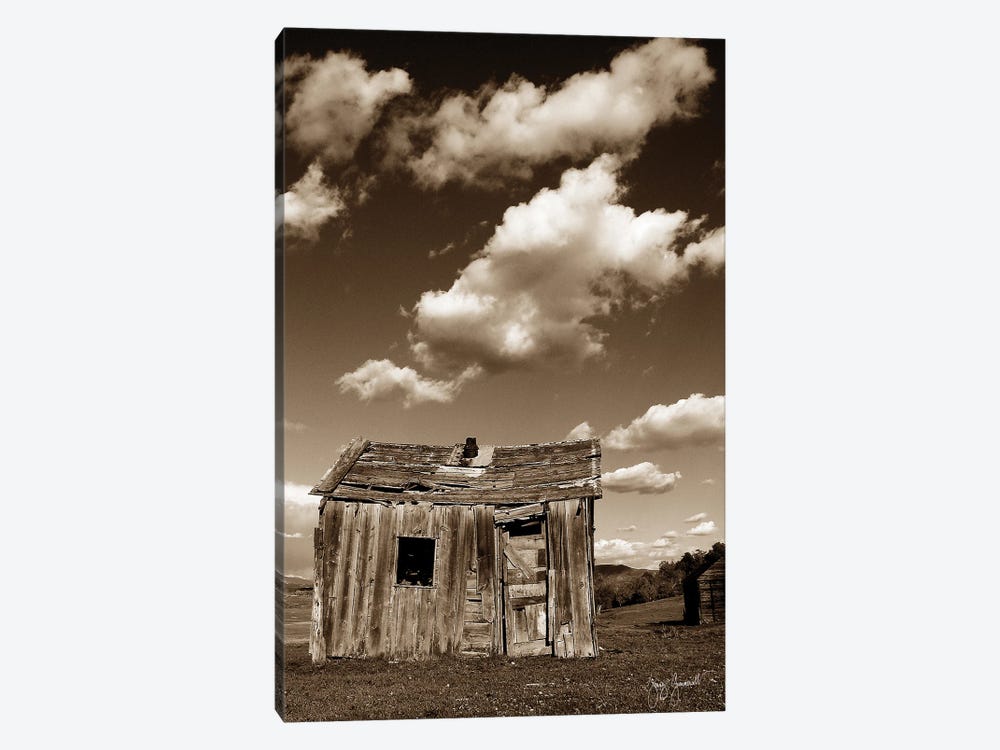 Shed with Clouds by Jenny Gummersall 1-piece Canvas Art Print